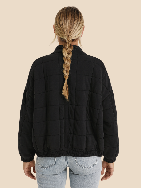 Quilted Zip-Up Puffer Jacket