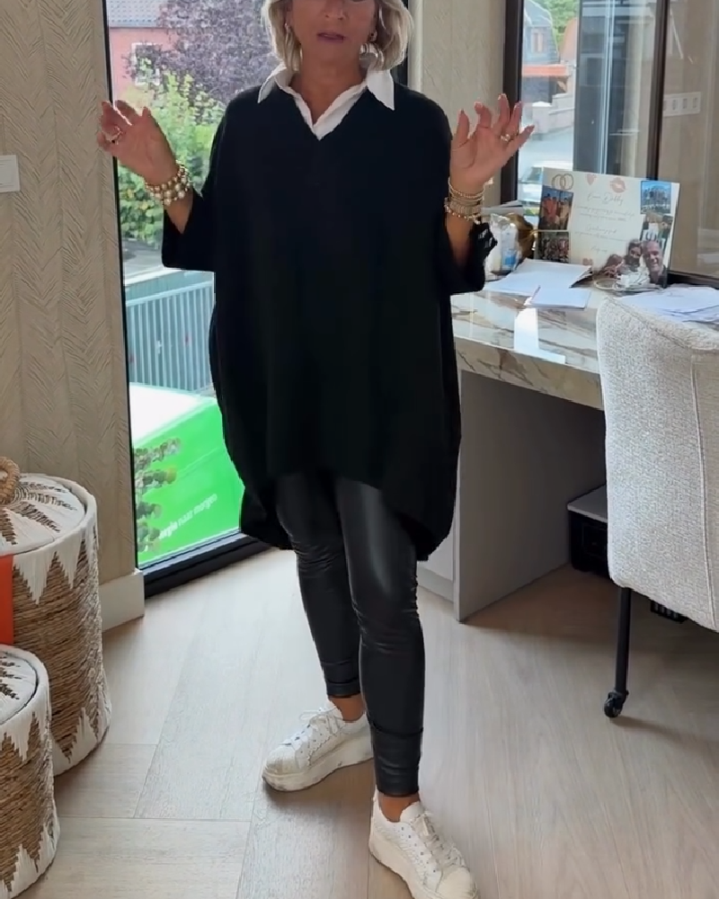 Relaxed Knit Tunic Top for Effortless Everyday Comfort