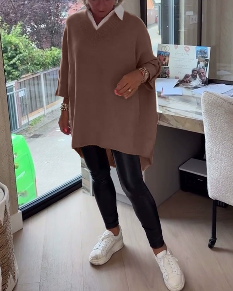 Relaxed Knit Tunic Top for Effortless Everyday Comfort