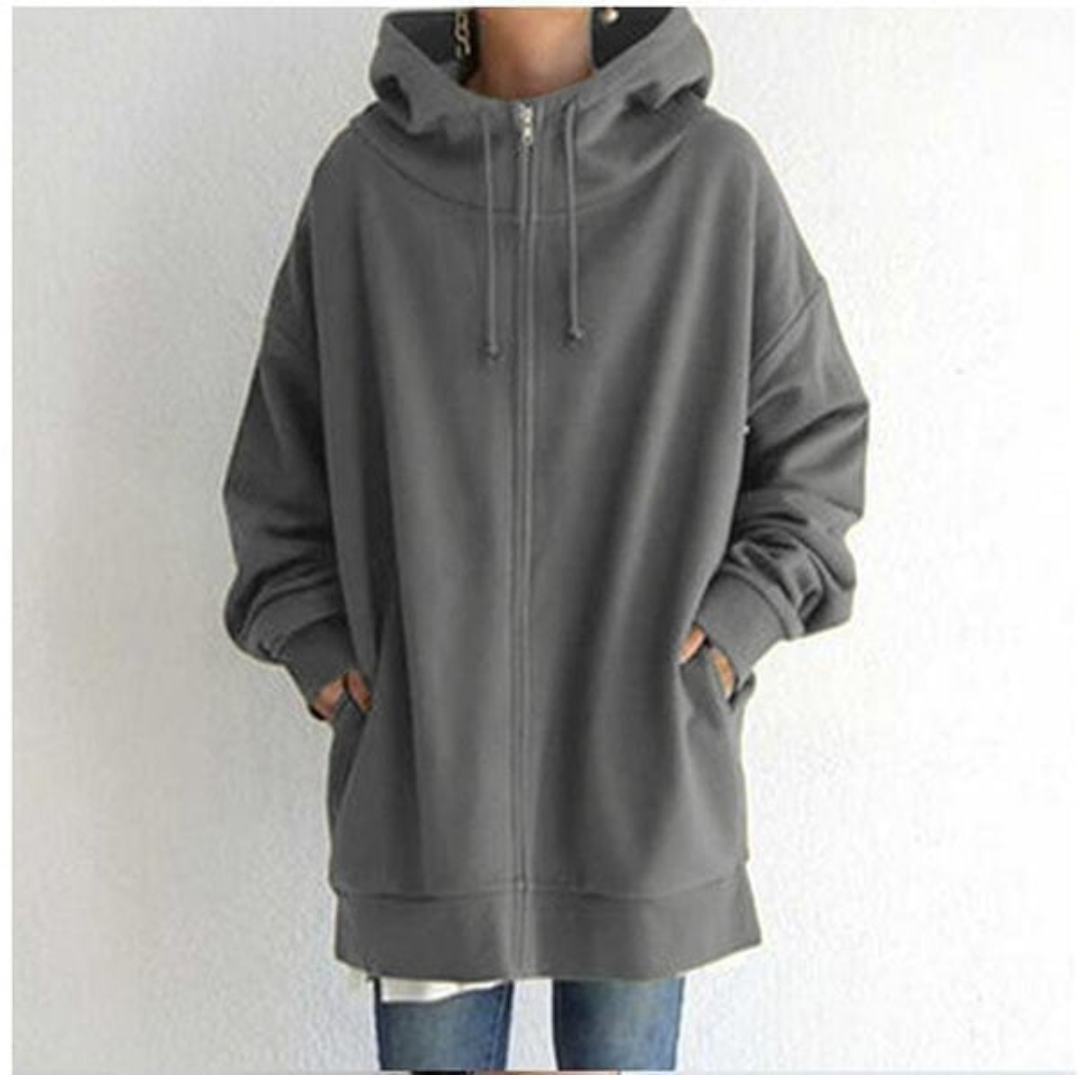 Oversized Longline Cozy Hoodie with Front Pocket