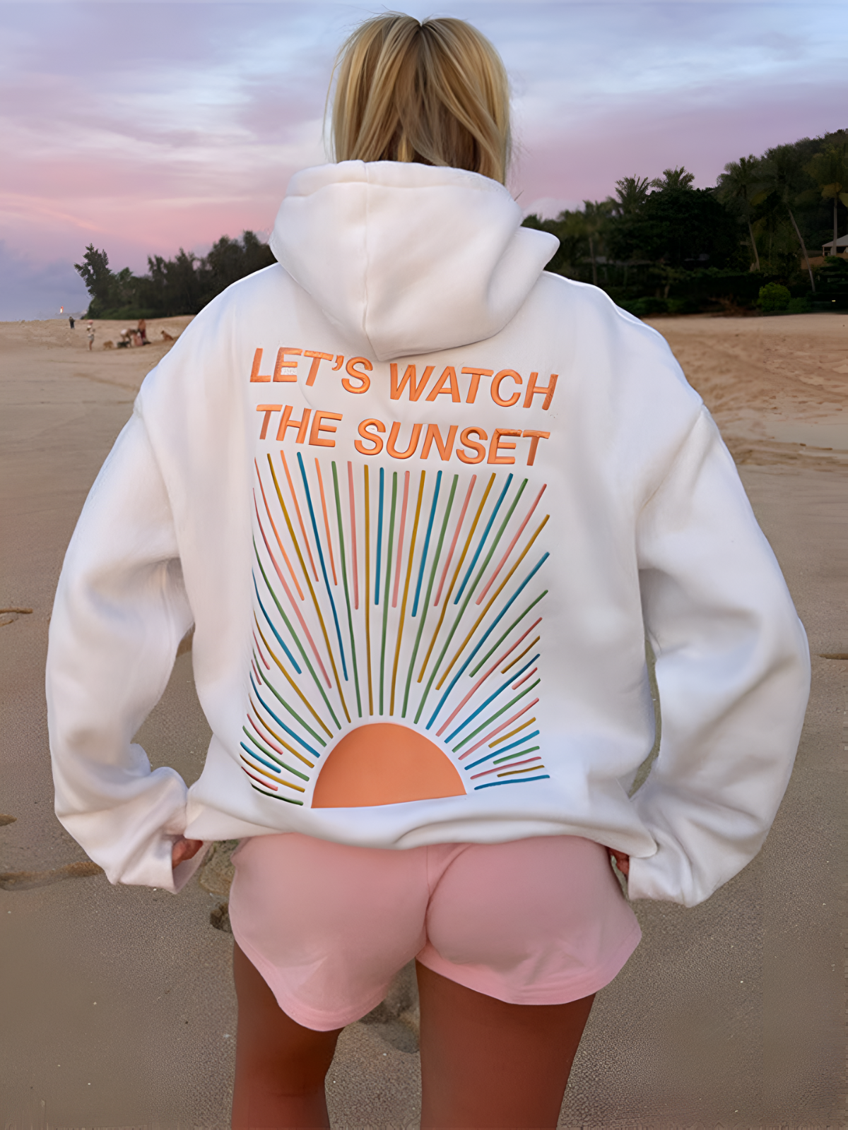 Women’s “Let’s Watch the Sunset” Oversized Hoodie