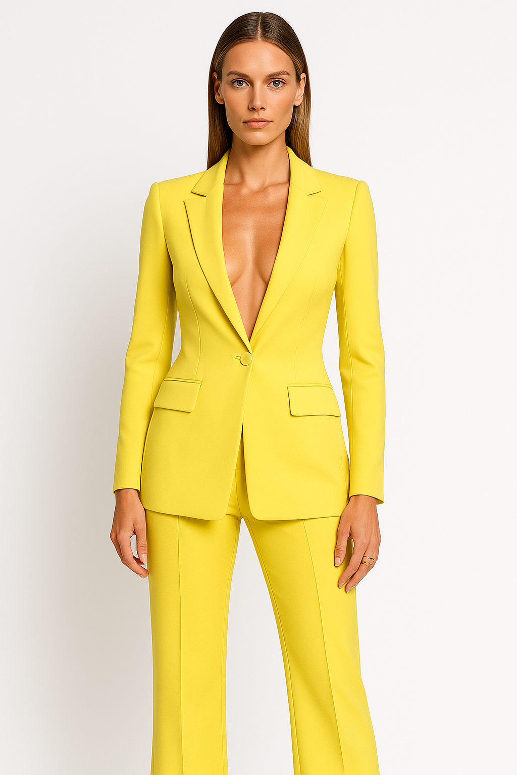 Elegant Tailored Blazer and Pants Suit Set