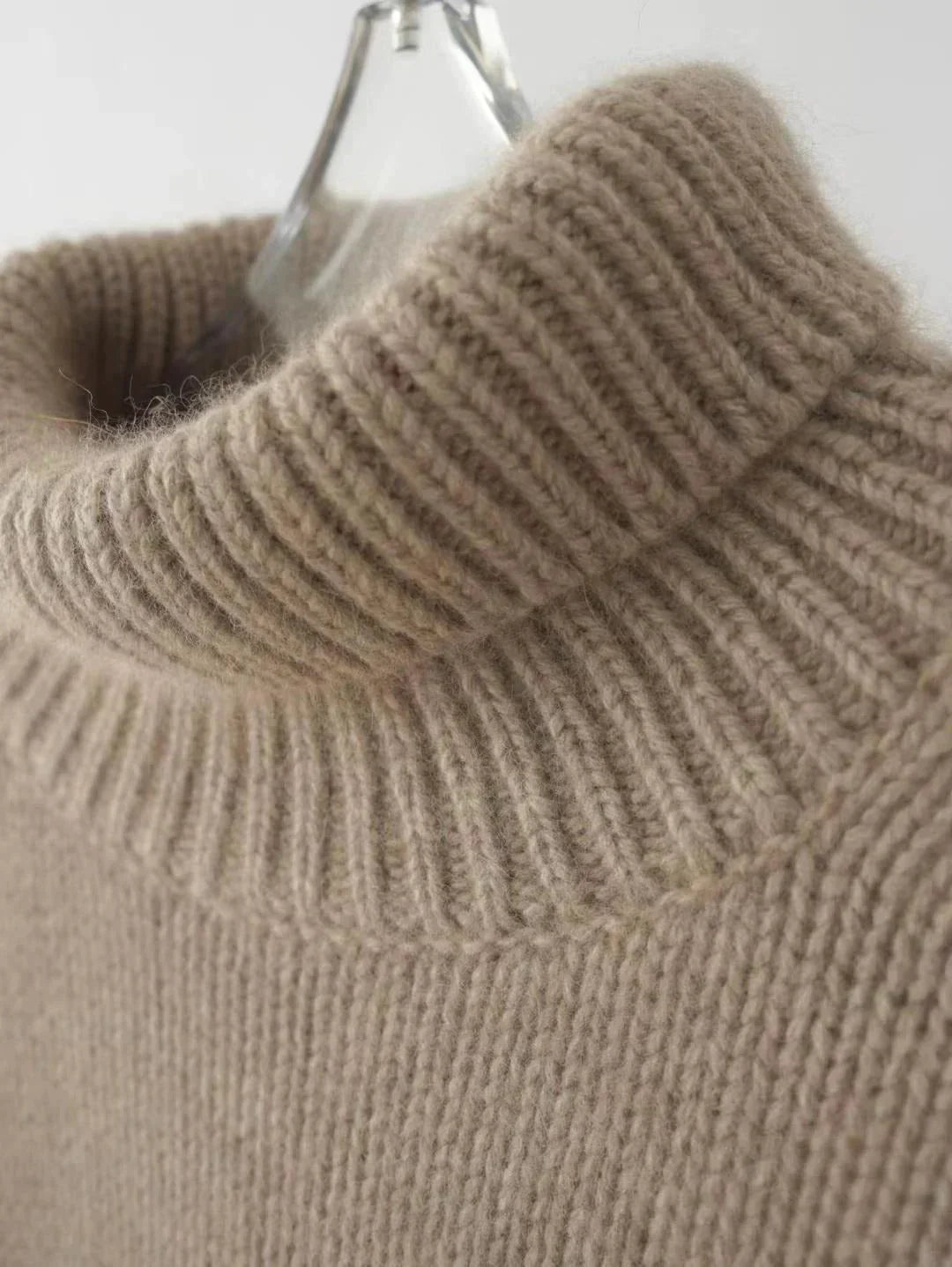 Soft Knit Turtleneck Sweater with Relaxed Silhouette