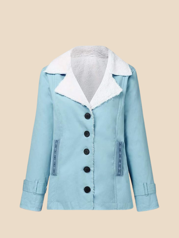 Corduroy Sherpa-Lined Button Front Jacket