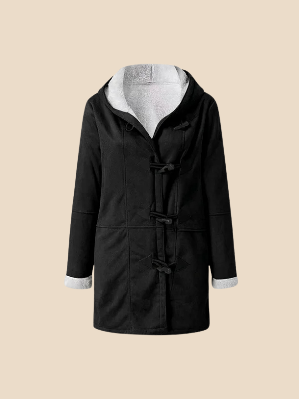 Women’s Hooded Sherpa-Lined Toggle Coat