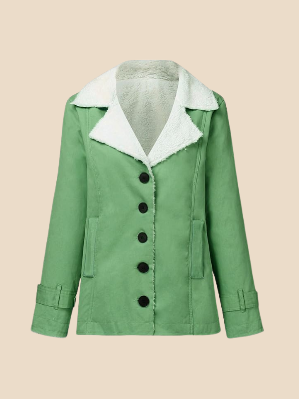 Corduroy Sherpa-Lined Button Front Jacket