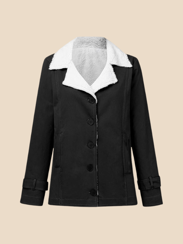 Corduroy Sherpa-Lined Button Front Jacket