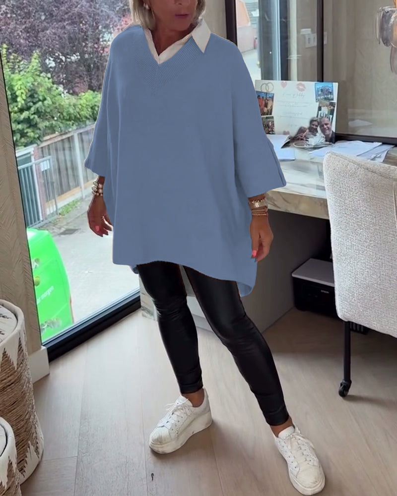 Relaxed Knit Tunic Top for Effortless Everyday Comfort