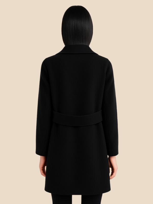 Women’s Double-Breasted Wool Blend Coat