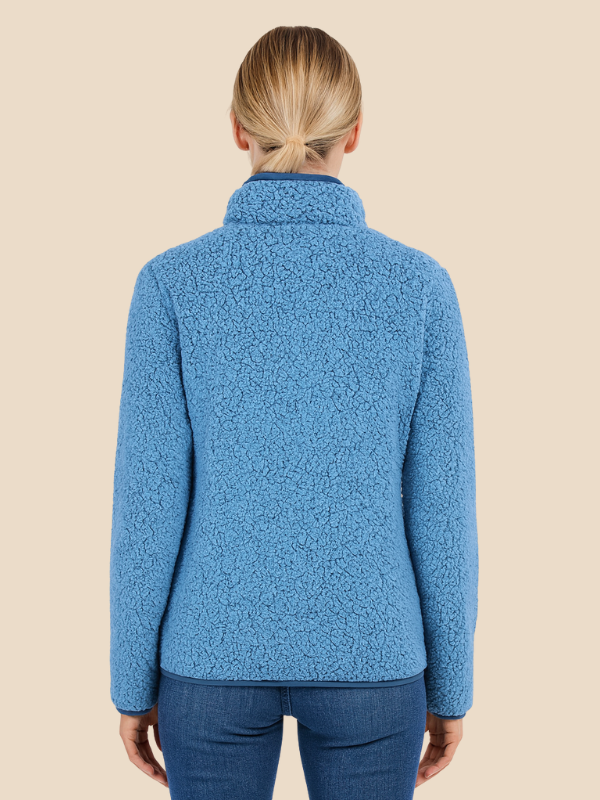 Women’s Soft Fleece Zip-Up Jacket with Pockets