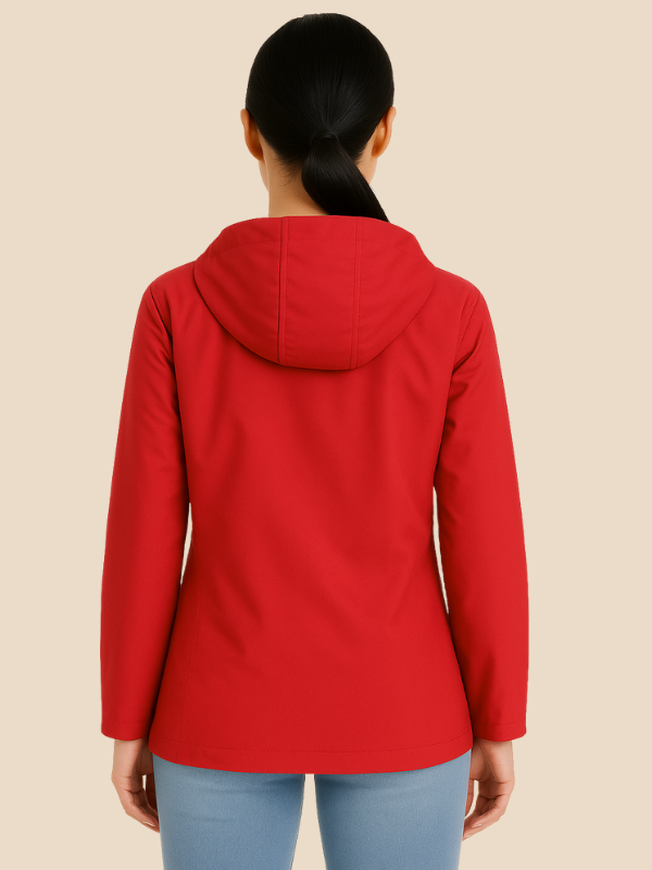 Waterproof Hooded Parka Jacket with Pockets