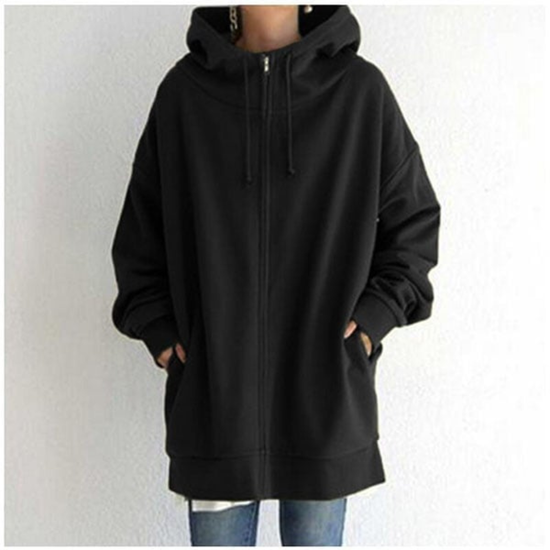 Oversized Longline Cozy Hoodie with Front Pocket