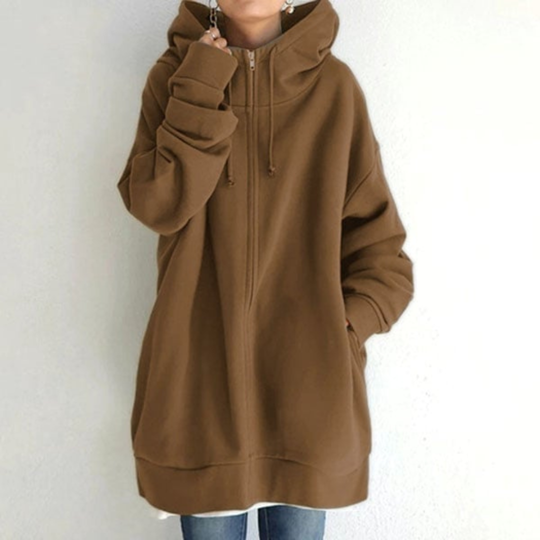 Oversized Longline Cozy Hoodie with Front Pocket
