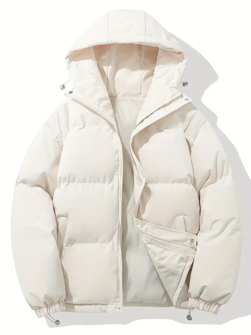 Oversized Puffer Jacket with Hood