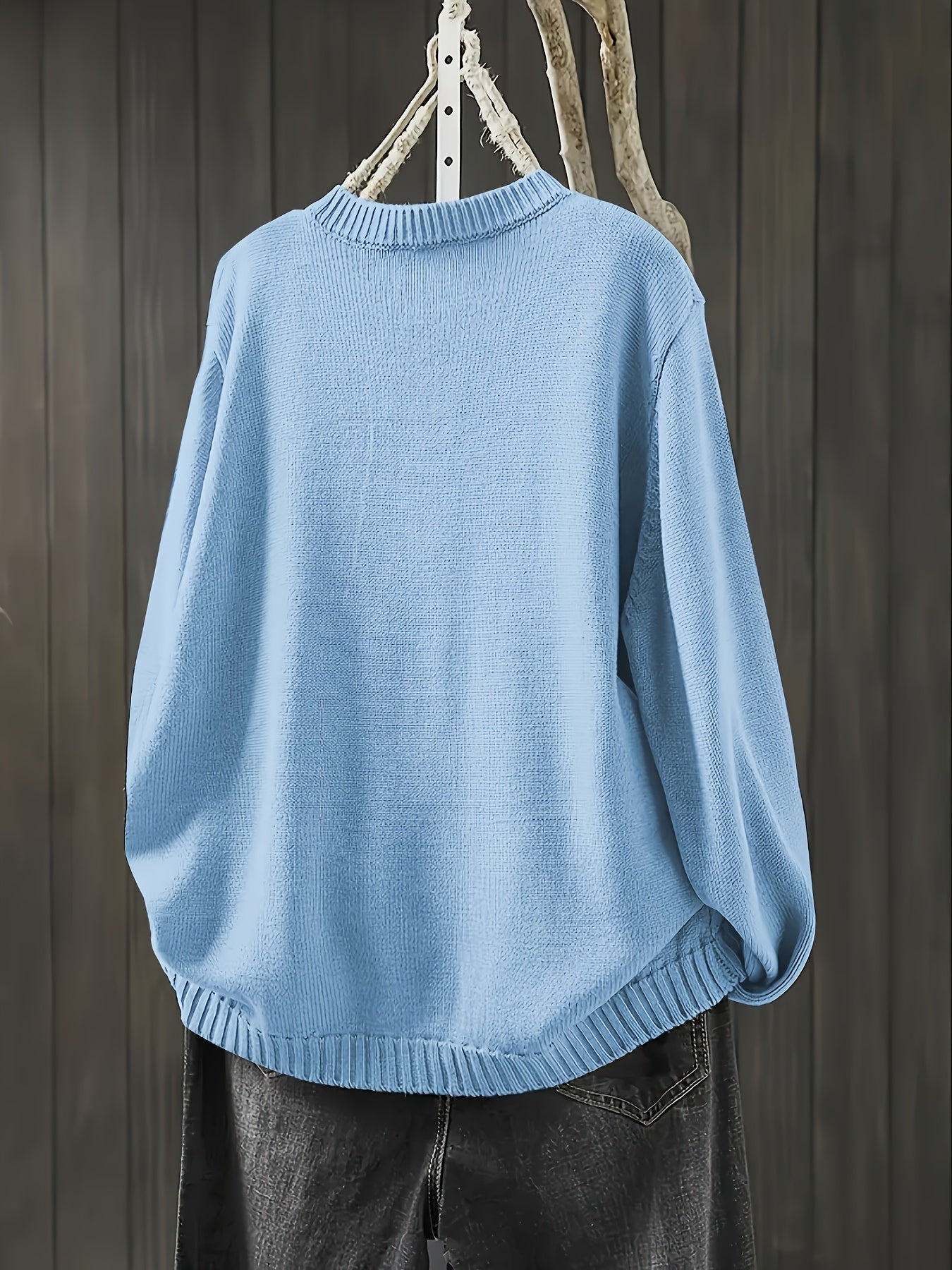 Button Front Knit Cardigan with Colorful Detail Accents