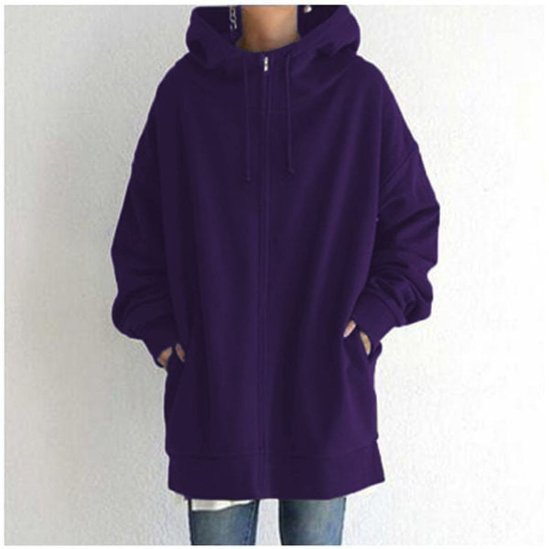 Oversized Longline Cozy Hoodie with Front Pocket