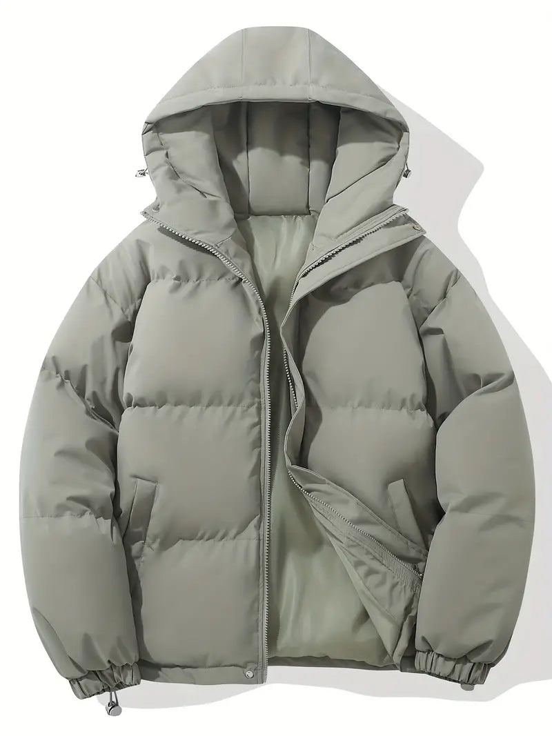 Oversized Puffer Jacket with Hood
