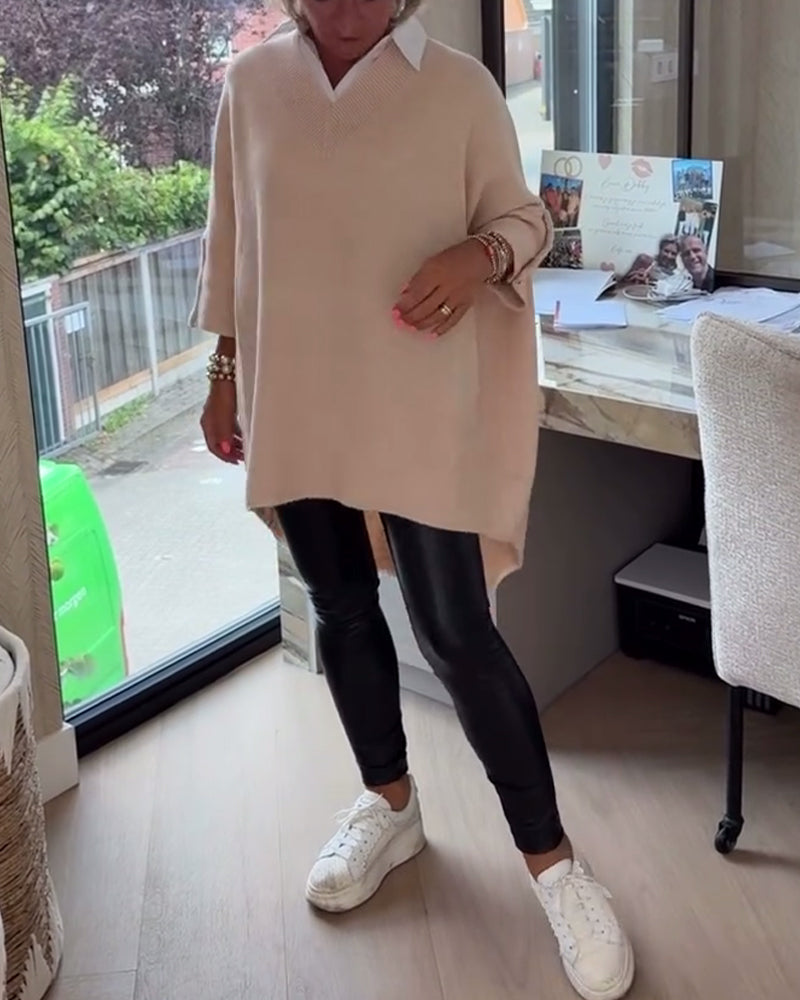 Relaxed Knit Tunic Top for Effortless Everyday Comfort