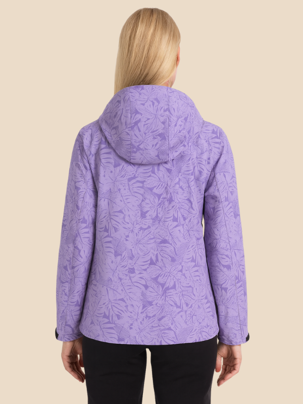 Waterproof Hooded Rain Jacket with Zipper Pockets