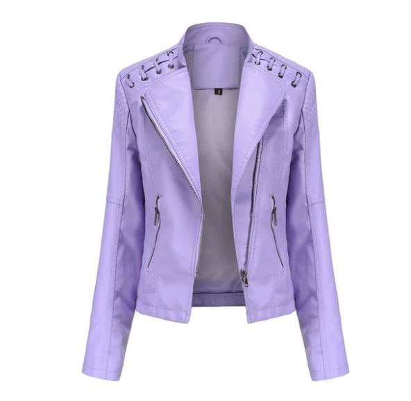 Women’s Stylish Faux Leather Moto Jacket