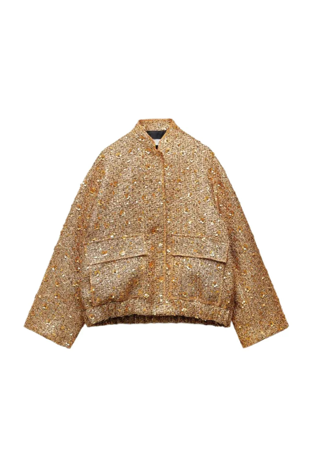 Sequin Embellished Cropped Jacket for Women