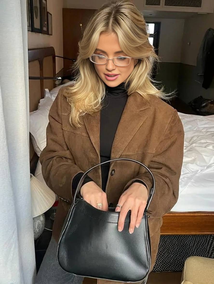 Women’s Vintage Suede Button-Up Jacket