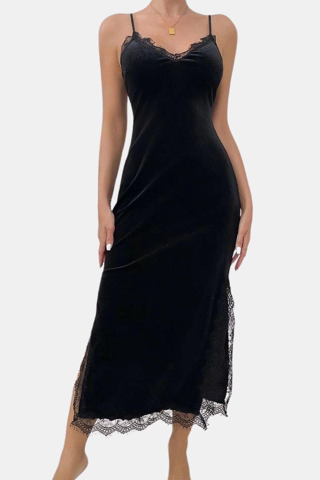 Sleeveless Satin Slip Midi Dress for Elegant Evening Style