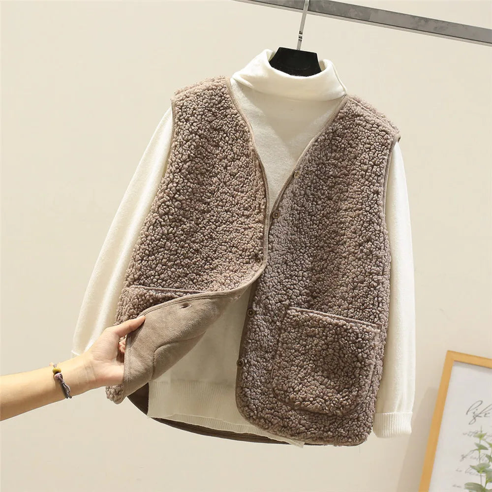 Soft Button Front Knit Vest for Cozy Everyday Layering