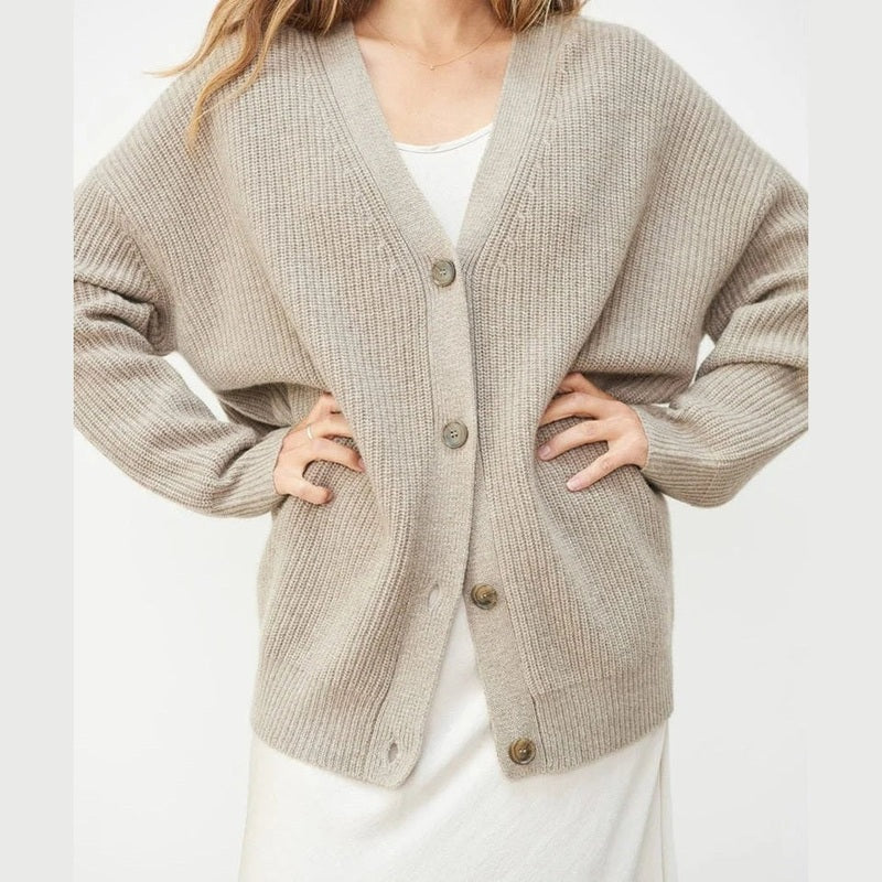 Women’s Oversized Cozy Knit Button Cardigan