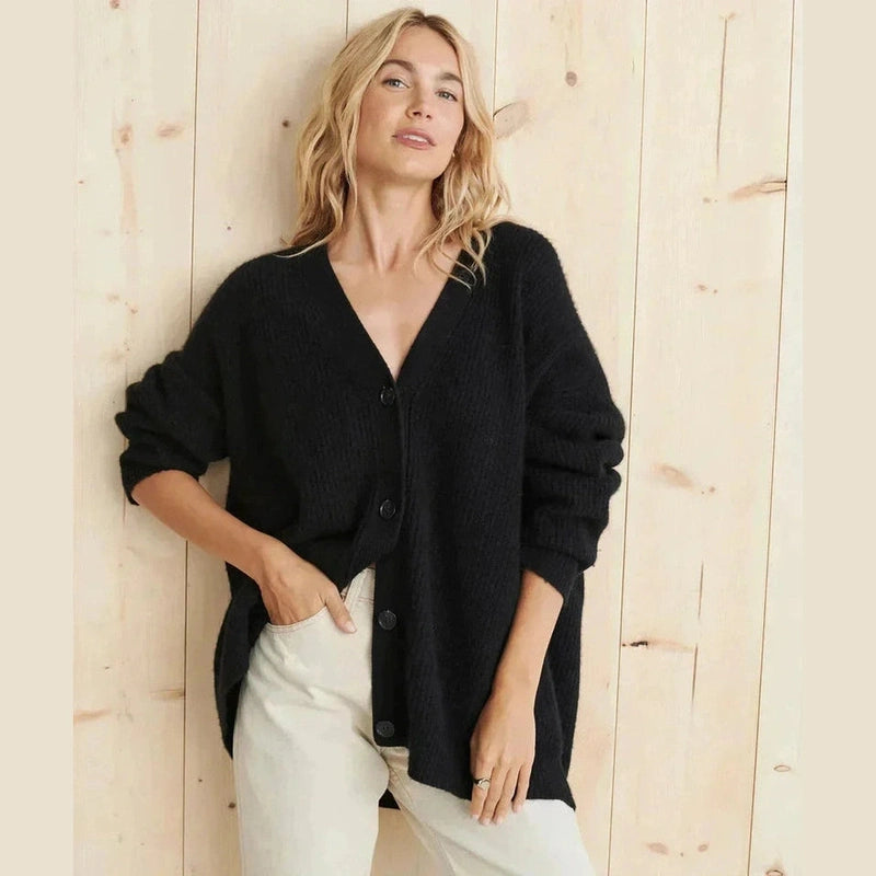 Women’s Oversized Cozy Knit Button Cardigan