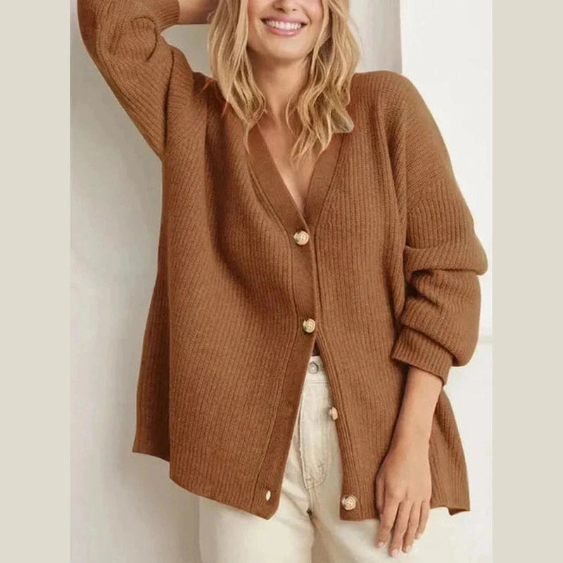 Women’s Oversized Cozy Knit Button Cardigan