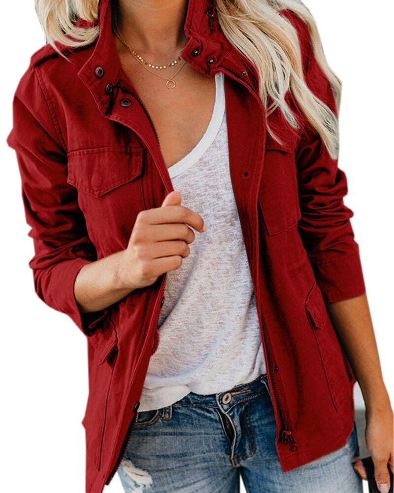Classic Utility Zip Jacket for Casual Everyday Wear