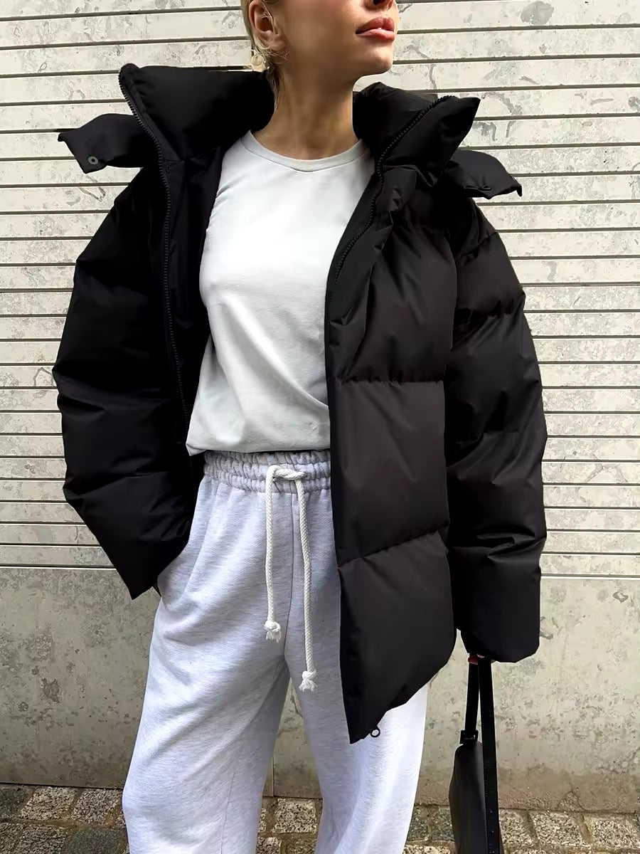 Women’s Short Hooded Puffer Jacket