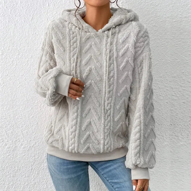 Cozy Cable Knit Hoodie Sweater
