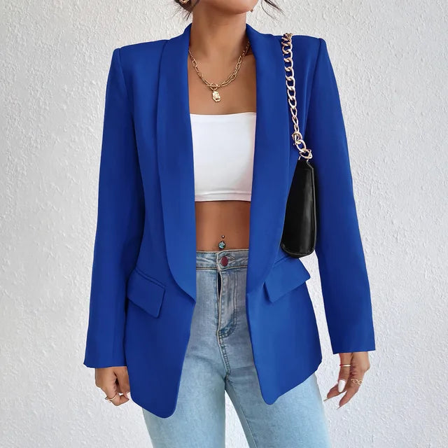 Women’s Longline Tailored Open-Front Blazer