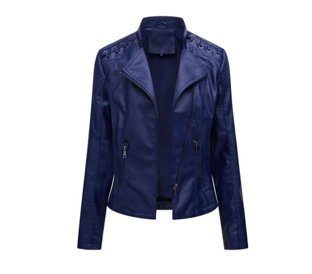 Women’s Stylish Faux Leather Moto Jacket
