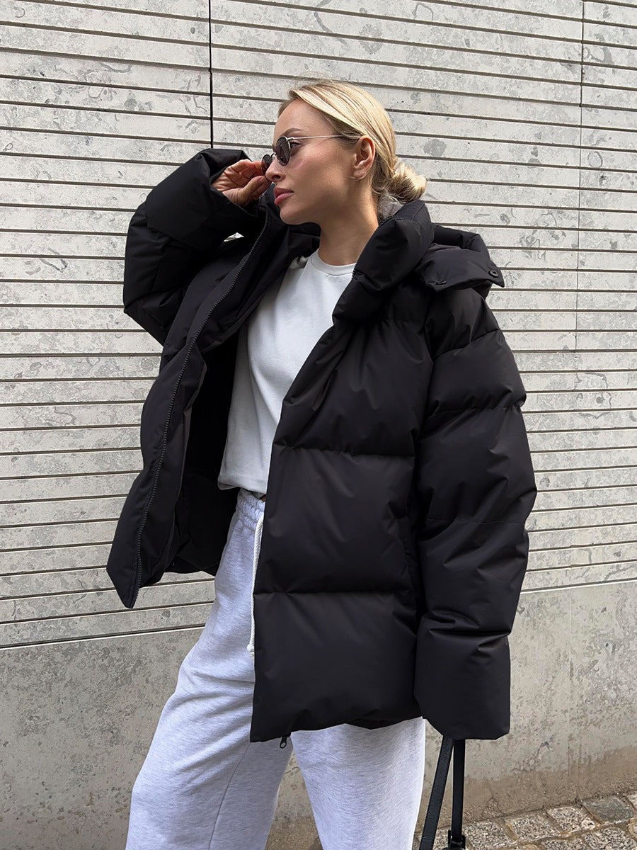 Women’s Oversized Ultra-Warm Puffer Jacket with Hood
