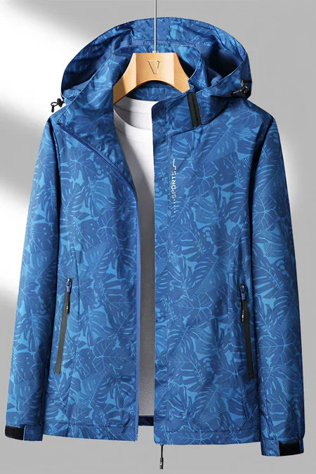 Women’s Waterproof Printed Hooded Outdoor Jacket