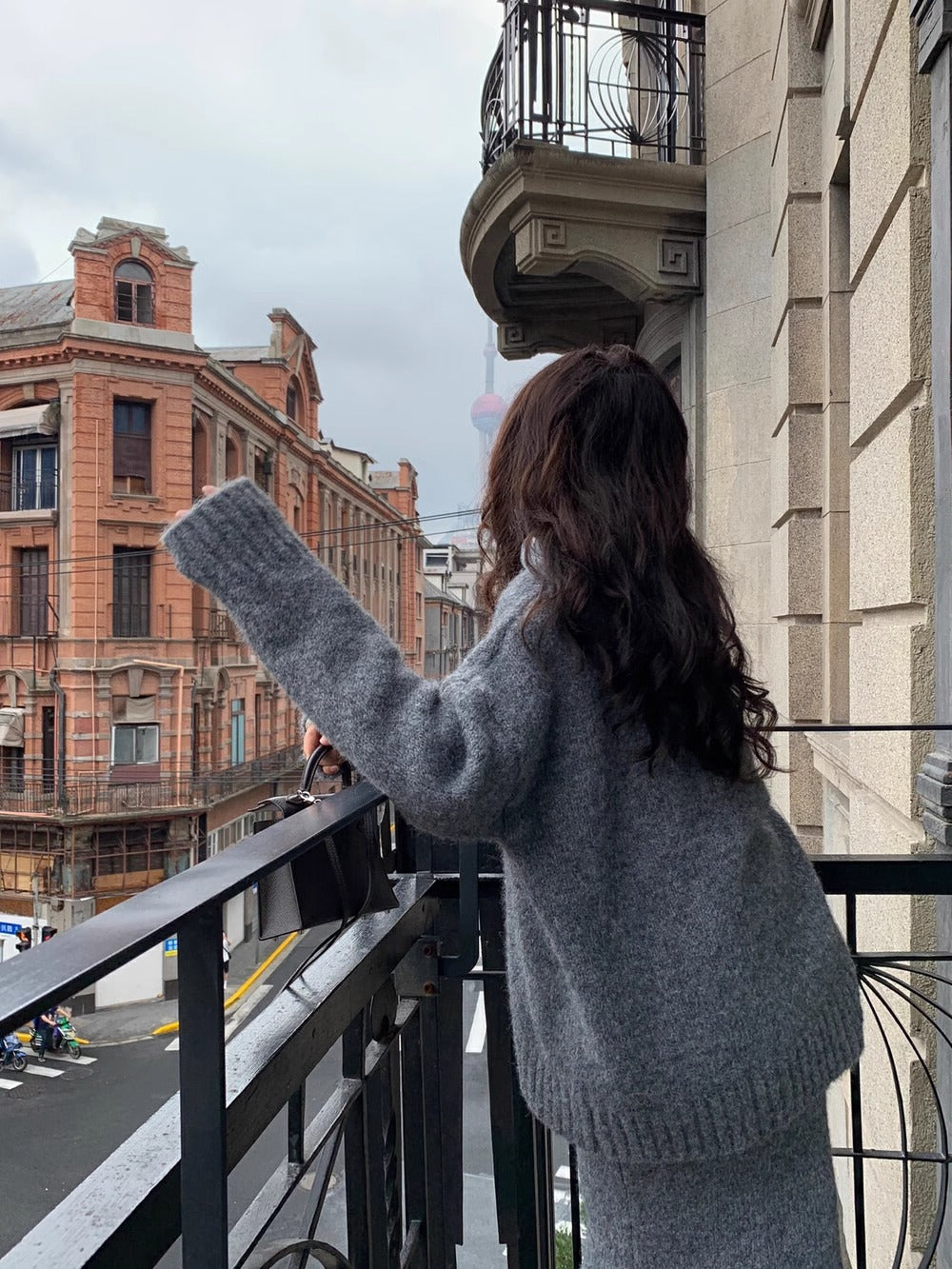 Cozy Knit Two-Piece Sweater and Maxi Skirt Set