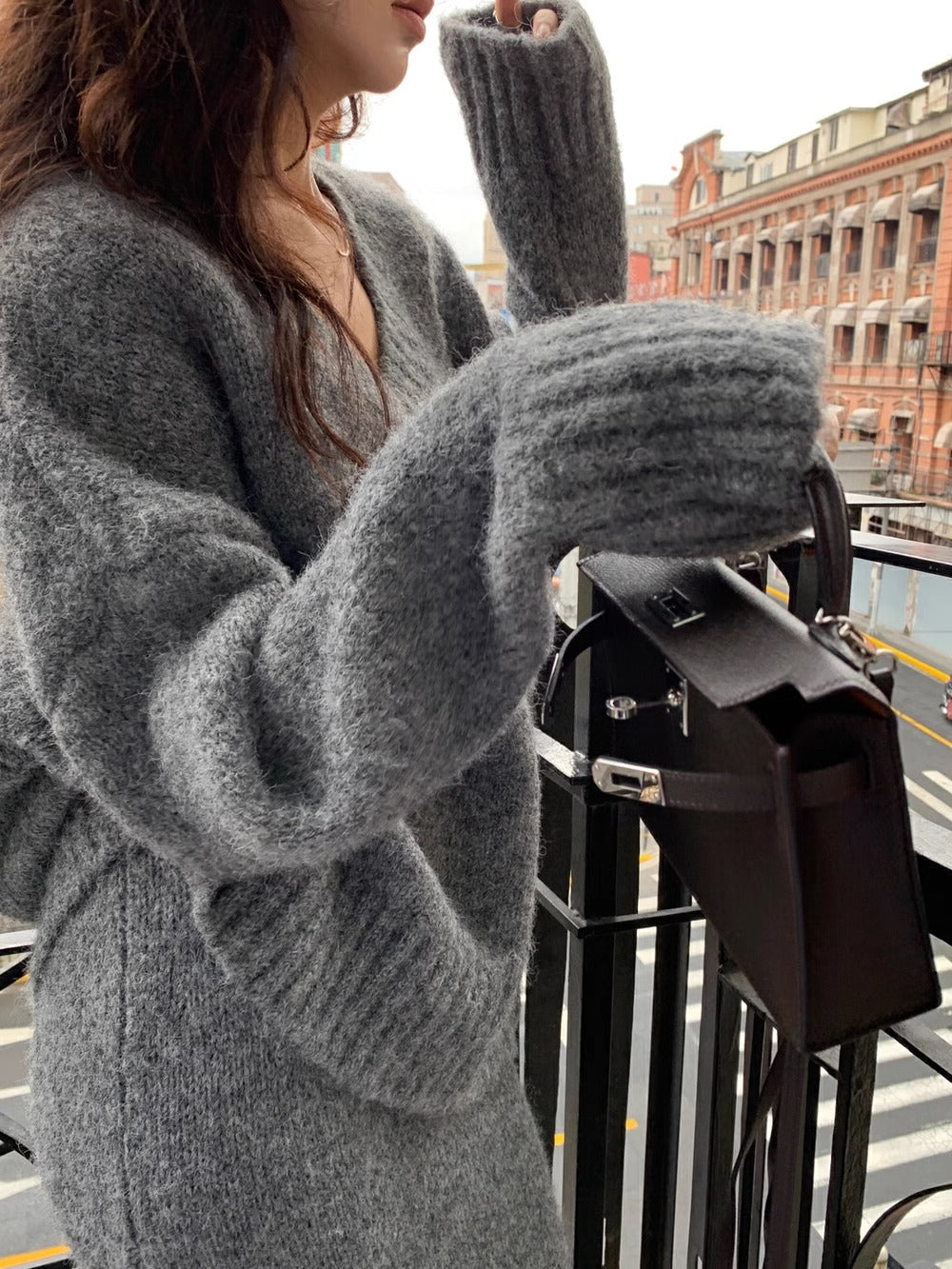 Cozy Knit Two-Piece Sweater and Maxi Skirt Set