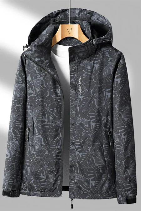 Women’s Waterproof Printed Hooded Outdoor Jacket