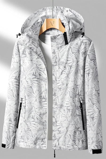 Women’s Waterproof Printed Hooded Outdoor Jacket