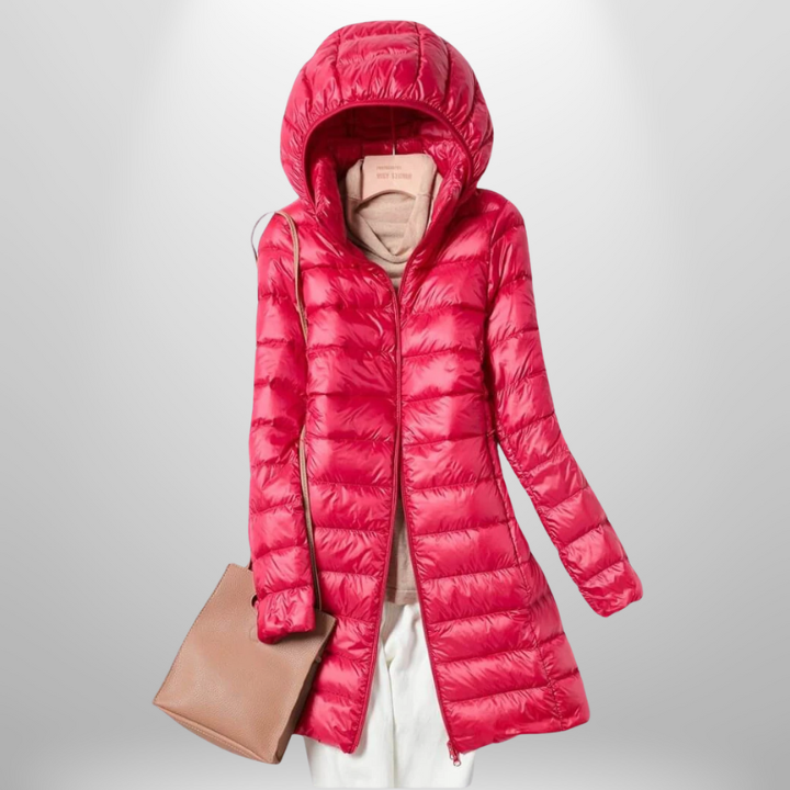 Lightweight Hooded Long Puffer Winter Coat