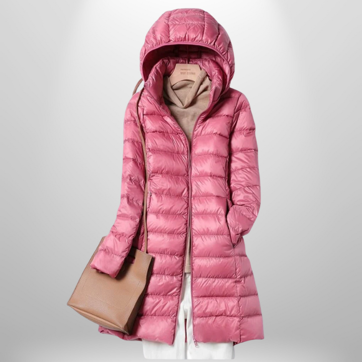 Lightweight Hooded Long Puffer Winter Coat