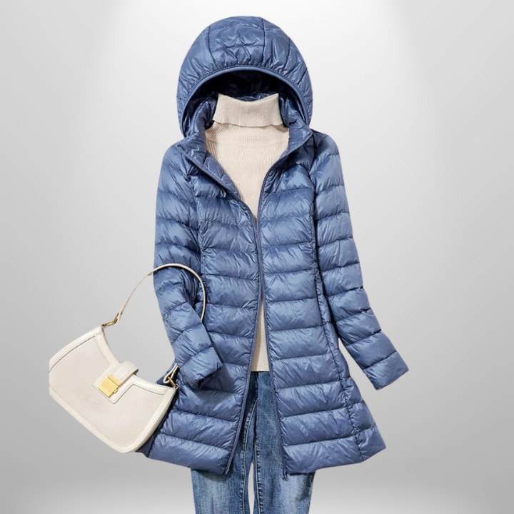 Lightweight Hooded Long Puffer Winter Coat