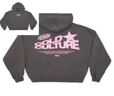 Oversized “Solid Culture” Graphic Streetwear Hoodie