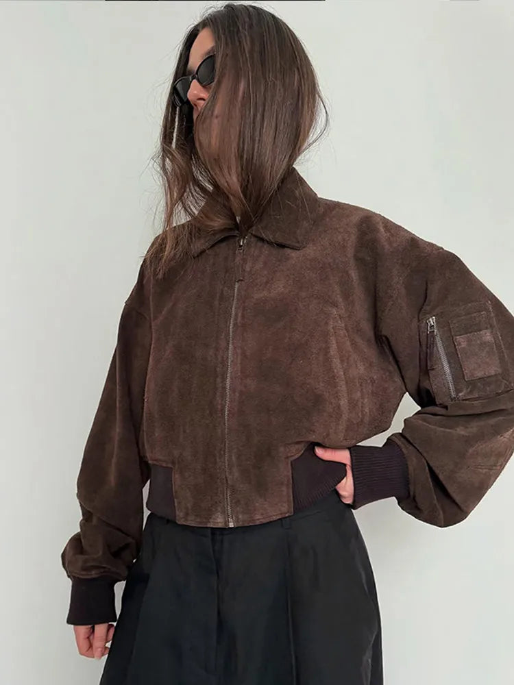 Cropped Balloon Sleeve Jacket for Modern Statement Style
