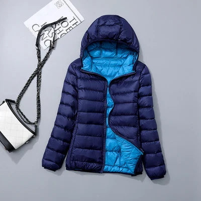 Women’s Lightweight Hooded Packable Puffer Jacket
