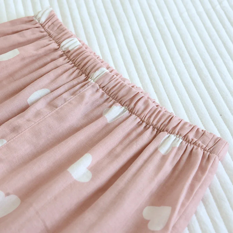 Soft Printed Button-Up Pajama Set