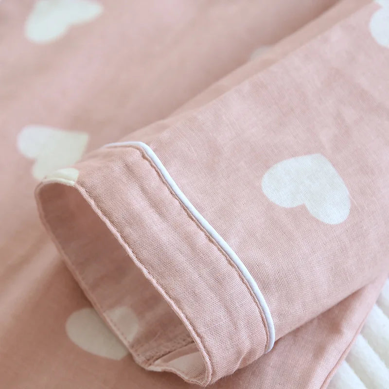 Soft Printed Button-Up Pajama Set